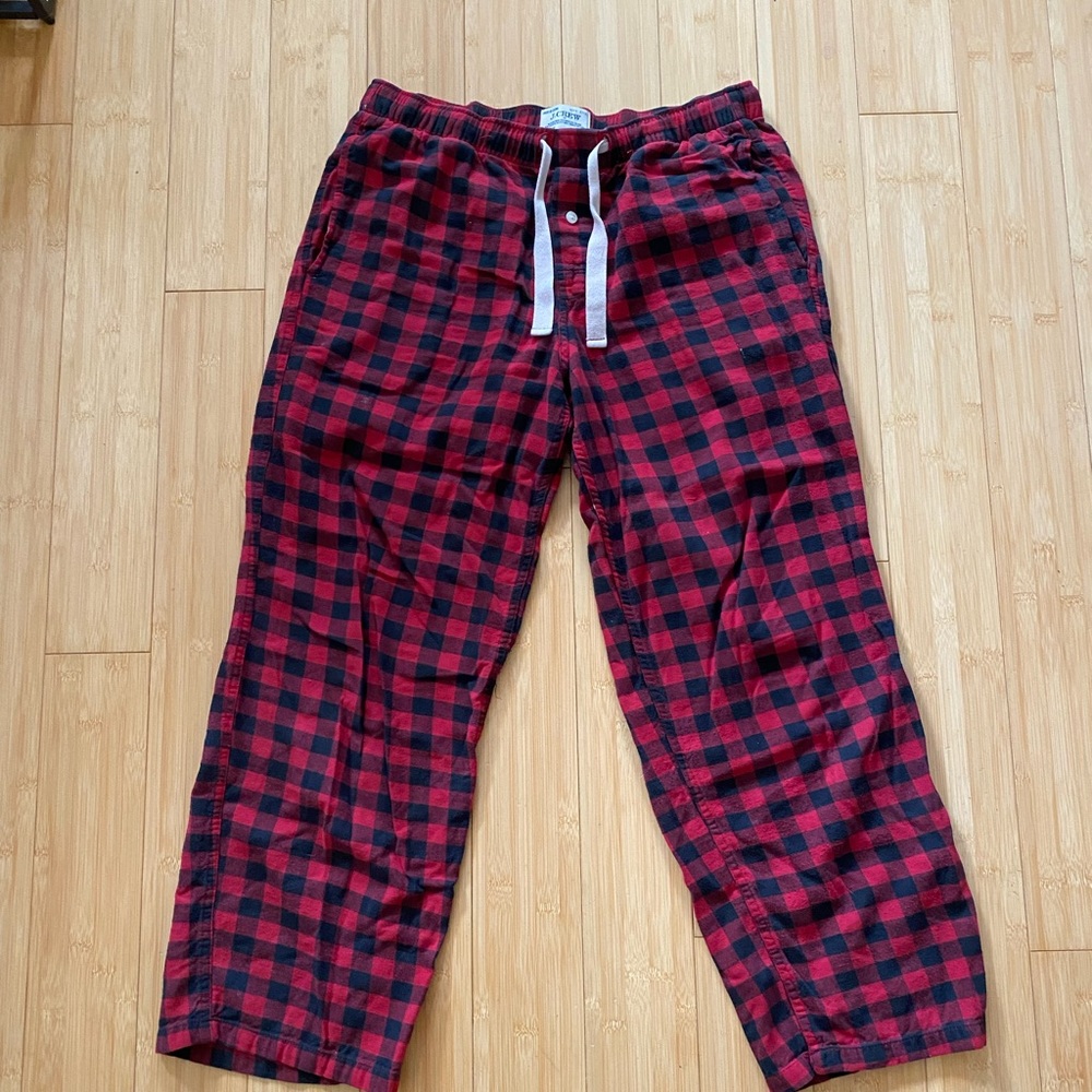 j crew flannel pajama pants